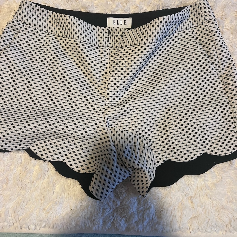 Elle Black and White Women's Shorts